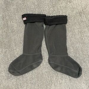 EC Hunter Welly High Fleece Socks - Grey - Size M/L